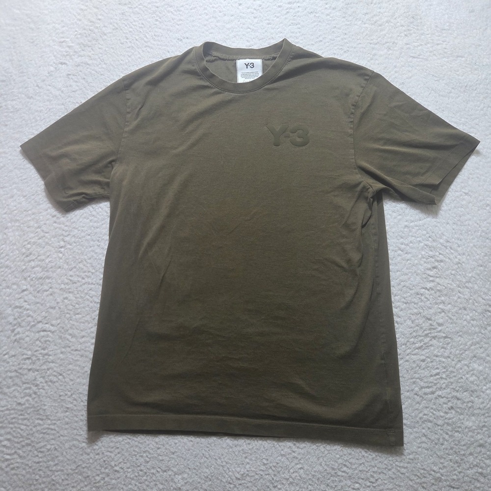 Y-3 Yohji Yamamoto T-shirt Olive Green Men's Small